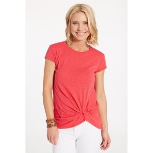 Bobi Coral Slub Tuck Tee